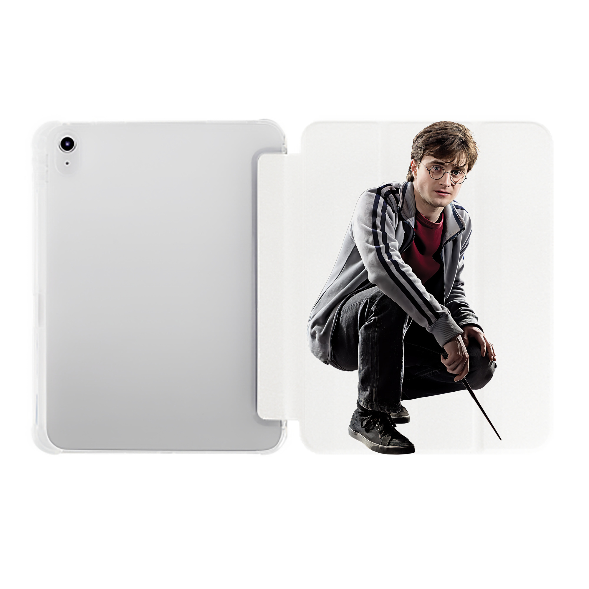 （画像用） Harry Potter ハリー・ポッターシリーズ IPad ケース ペン収納付き 三つ折りスタンド PUレザー×シリコン 対応機種9.5/10.5/10.9インチ